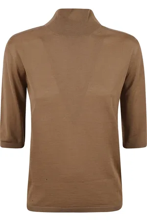 Max Mara Strik, Dame, Brun, S, Uld, Brun Cecina Sweater