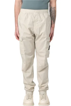 Stone Island Bukser, Herre, , W32, Nylon, Blå Nylon Metal Cargo Bukser