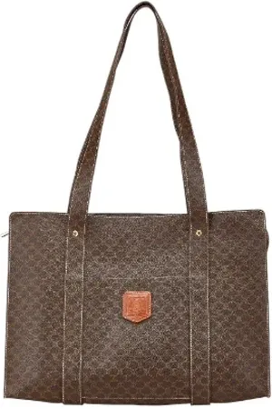 Céline Pre-owned, Dame, Brun, ONE SIZE, Tyl, Pre-owned Canvas totes