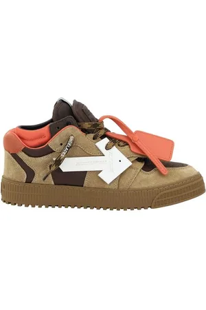 OFF-WHITE Sko, Herre, Brun, 41 EU, Uld, Urban-Chic Snøresko med Ikonisk Pillogo