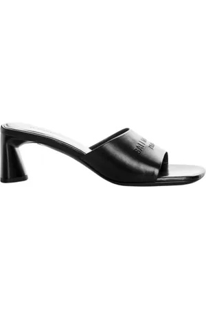 Balenciaga Sko, Dame, Sort, 36 EU, Læder, Skinnende Lammeskinds Mules