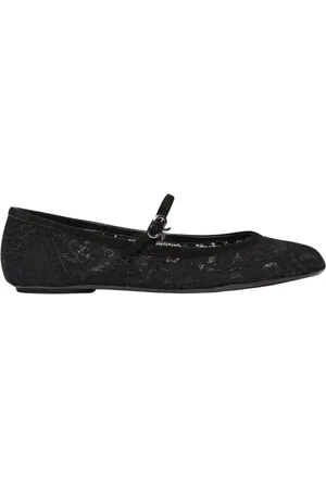 Gianvito Rossi Sko, Dame, Sort, 38 EU, Sorte Blonde Ballerina Flats Spænde