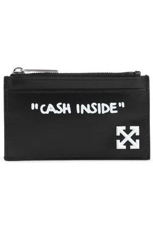 OFF-WHITE Tilbehør, Herre, Sort, ONE SIZE, Læder, Sort Pung Herre Accessories