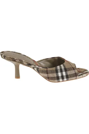 Burberry Sko, Dame, , 37 EU, Elegant Hælet Mule Tjekkede Sko
