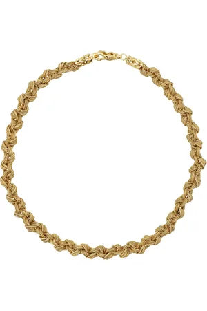 EMANUELE BICOCCHI Tilbehør, unisex, Gul, ONE SIZE, Uld, Stilfuld Rope Knot Halskæde