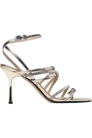 Pinko Sko, Dame, Gul, 36 EU, Uld, Guld Stiletto Sandaler