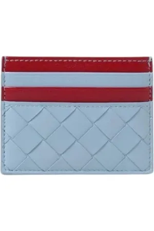 Bottega Veneta Tilbehør, Dame, Blå, ONE SIZE, Læder, Himmelblå Læderkortholder