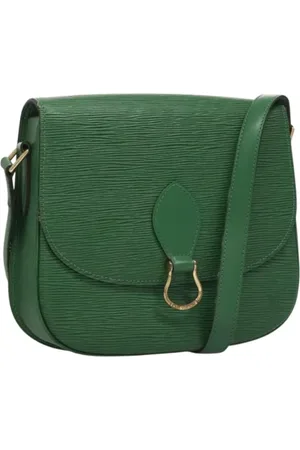 LOUIS VUITTON Pre-owned, Dame, Grøn, ONE SIZE, Uld, Pre-owned Laeder louis-vuitton-tasker