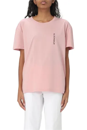Dondup Top, Dame, Lyserød, M, Hvid Afslappet T-shirt