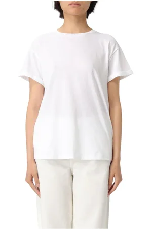 Liu Jo Top, Dame, Hvid, XL, Uld, Sort kortærmet T-shirt