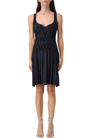 Missoni Kjole, Dame, Sort, S, Sort Metallic Strik Aline Mini Kjole