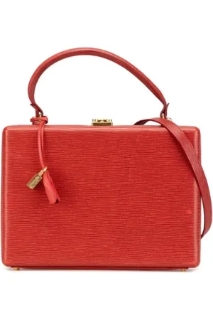 Fendi Pre-owned, Dame, Rød, ONE SIZE, Uld, Pre-owned Laeder fendi-tasker