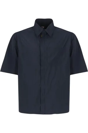K-Way Skjorte, Herre, Blå, L, Tyl, Navy Polo Shirt Casual Style