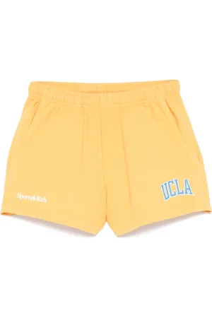 Sporty & Rich Shorts, Dame, Gul, XS, Uld, Guld Sporty Stil Sh037615637Ye
