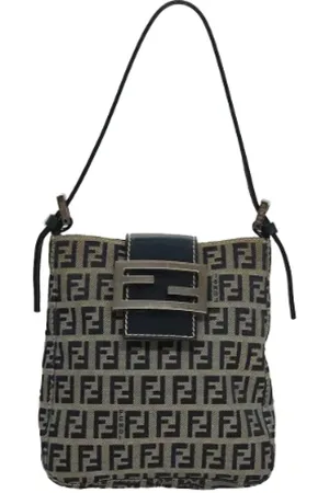 Fendi Pre-owned, Dame, Flerfarvet, ONE SIZE, Tyl, Pre-owned Canvas fendi-tasker
