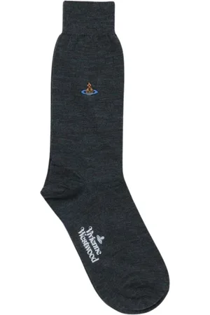 Vivienne Westwood Undertøj, Herre, Grøn, L, Uld, Orbed Logo Luksus Sokker