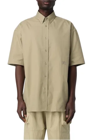 Burberry Skjorte, Herre, Grøn, XS, Bomuld, Salvie Bomuldsskjorte