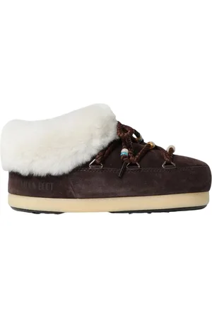 Moon Boot Sko, Dame, Brun, 35 EU, Uld, Shearling Vinterstøvler