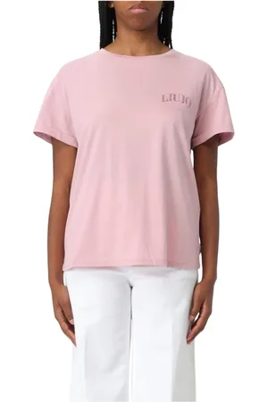 Liu Jo Top, Dame, Lyserød, M, Uld, Rund Hals T-Shirt