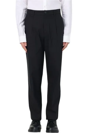 Calvin Klein Bukser, Herre, Sort, W32, Bomuld, Sorte klassiske stilbukser