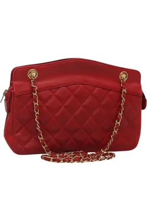 CHANEL Pre-owned, Dame, Rød, ONE SIZE, Uld, Pre-owned Laeder chanel-tasker