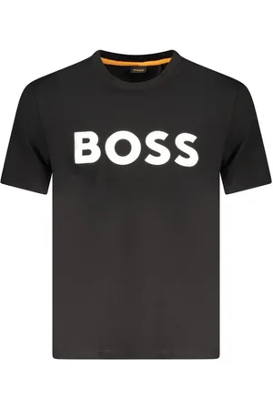 HUGO BOSS Top, Herre, Sort, 2XL, Bomuld, Sort Bomuld Herre T-Shirt