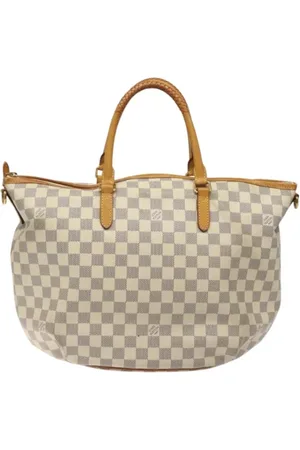 LOUIS VUITTON Pre-owned, Dame, Hvid, ONE SIZE, Uld, Pre-owned canvas tasker