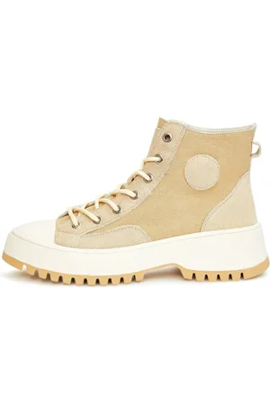 CESARE GASPARI Sko, Dame, , 40 EU, Uld, Teksturerede Snørehøje Sneakers