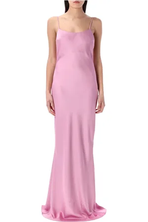 Andamane Kjole, Dame, Lyserød, XS, Polyester, Maxy Slip Kjole med Ninfea Stil