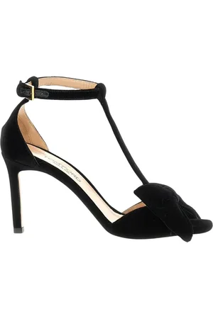Tom Ford Sko, Dame, Sort, 40 EU, Velvet Bow Sandaler Hæle