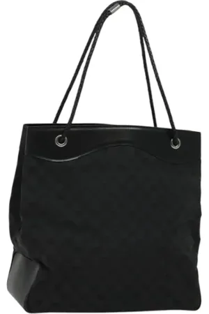 Gucci Pre-owned, Dame, Sort, ONE SIZE, Tyl, Pre-owned Canvas gucci-tasker