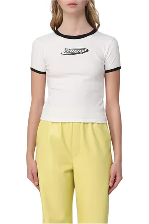 AMBUSH Top, Dame, Hvid, S, Bomuld, Hvid Grafisk T-shirt