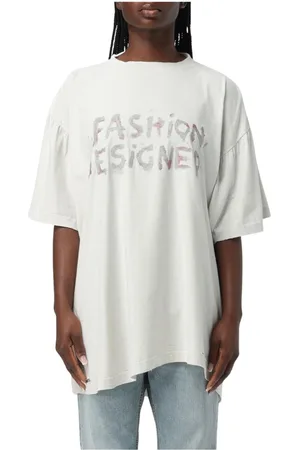 Balenciaga Top, Dame, Hvid, M, Bomuld, Designer Hvid T-Shirt Klassisk Stil