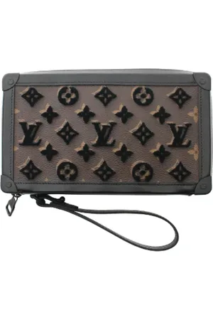 LOUIS VUITTON Pre-owned, Herre, Brun, ONE SIZE, Uld, Pre-owned Canvas clutches