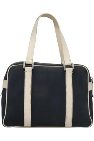 Fendi Pre-owned, Dame, Blå, ONE SIZE, Tyl, Pre-owned canvas håndtasker