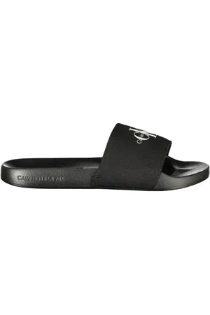 Calvin Klein Sko, Dame, Sort, 37 EU, Sandal med signaturlogo, tidløs elegance