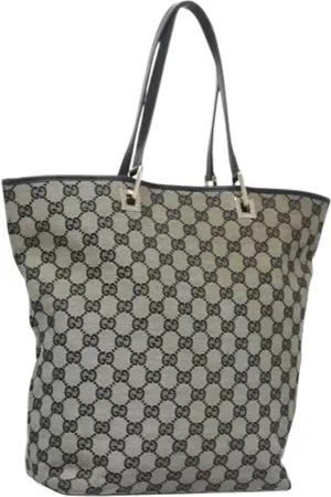 Gucci Pre-owned, Dame, Blå, ONE SIZE, Uld, Pre-owned Canvas gucci-tasker