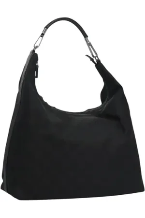 Gucci Pre-owned, Dame, Sort, ONE SIZE, Uld, Pre-owned Canvas gucci-tasker