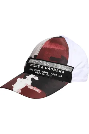 Dolce & Gabbana Tilbehør, Herre, Flerfarvet, 58 CM, Bomuld, Camouflage Baseball Cap med Logo Detaljer