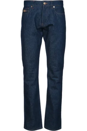 VERSACE Jeans, Herre, Blå, W33, Denim, Klassiske Denim Jeans til hverdagsbrug