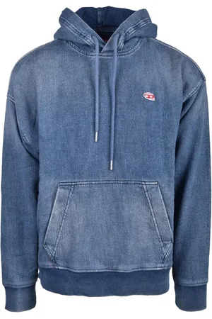 Diesel Sweathshirts & Hoodies, Herre, Blå, L, Uld, Stilfuld Striktrøje