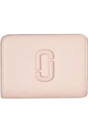 Marc Jacobs Tilbehør, Dame, Lyserød, ONE SIZE, Læder, Rosa Læder Kompakt Pung