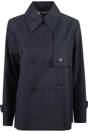 Max Mara Frakke, Dame, Blå, 2XS, Bomuld, Blå Biglia Frakker til Weekendture