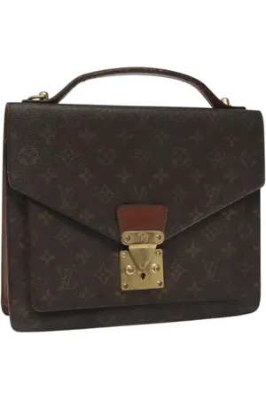 LOUIS VUITTON Pre-owned, Dame, Brun, ONE SIZE, Uld, Pre-owned canvas håndtasker