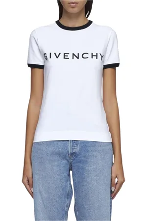 Givenchy Top, Dame, Hvid, XS, Bomuld, Minimalist Hvid T-shirt Moderne Luksus