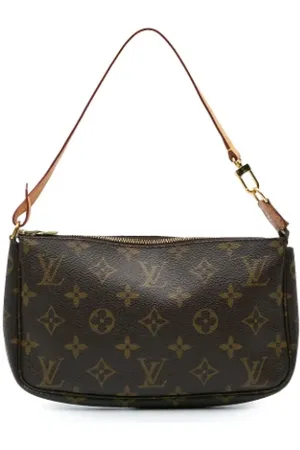 LOUIS VUITTON Pre-owned, Dame, Brun, ONE SIZE, Uld, Pre-owned canvas tasker