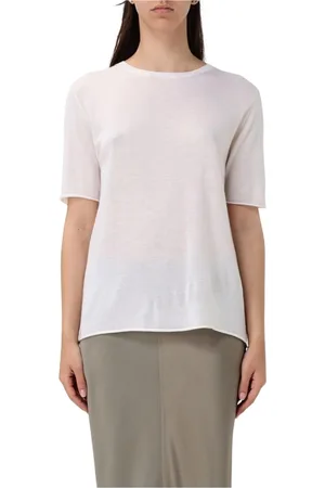 Lisa Yang Top, Dame, Hvid, M, Cashmere, Hvid Cashmere Top
