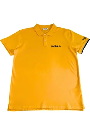 Iceberg Top, Herre, Gul, S, Bomuld, Gul Bomuld Polo Skjorte