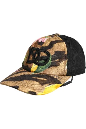 Dolce & Gabbana Tilbehør, Herre, Flerfarvet, 57 CM, Bomuld, Multifarvet Logo Patch Baseball Cap