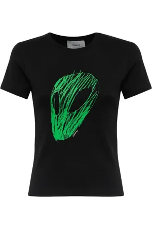 COPERNI Top, Dame, Sort, S, Bomuld, Scoop Neck T-shirt